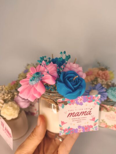 MINI BOUQUET EN VIDRIO